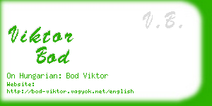 viktor bod business card